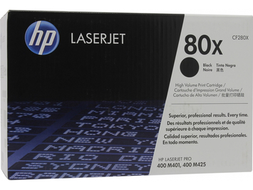 Тонер-картридж HP LaserJet 80X M425dn / M425dw / M401a / M401dn / M401dw ресурс ~ 6900 стр @ 5% (A4) (CF280X) Original в упаковке OEM! - Фото №1