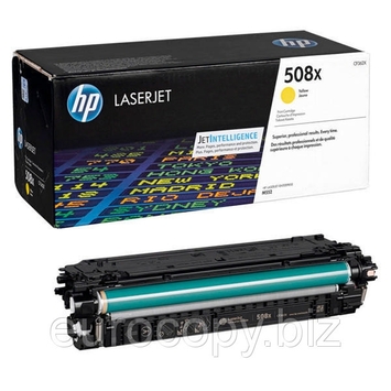 Тонер-картридж HP 508X Color LaserJet M552dn / M553dn / n / x ресурс ~ 9500 стр @ 5% (A4) Yellow (CF362X) Original - Фото №1