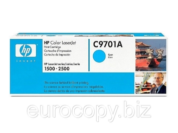 Тонер-картридж HP Color LaserJet 1500/2500 ресурс ~ 4000 стр @ 5% (A4) Cyan (C9701A) Original - Фото №1