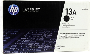 Тонер-картридж HP LaserJet 1300 / 1300n ресурс ~ 2500 стр @ 5% (A4) (Q2613A) Original - Фото №1