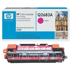 Тонер-картридж HP Color LaserJet 3700 ресурс ~ 6000 стр @ 5% (A4) Magenta (Q2683A) Original - Фото №1