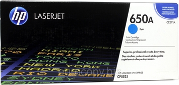 Тонер-картридж HP Color LaserJet CP5525 / CP5225 ресурс ~ 15000 стр @ 5% (A4) Cyan (CE271A) Original - Фото №1