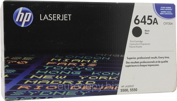 Тонер-картридж HP Color LaserJet 5500/5550 series ресурс ~ 13000 стр @ 5% (A4) Black (C9730A) Original - Фото №1