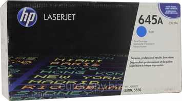 Тонер-картридж HP Color LaserJet 5500/5550 series ресурс ~ 12000 стр @ 5% (A4) Cyan (C9731A) Original - Фото №1