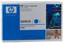 Тонер-картридж HP Color LaserJet 4700 ресурс ~ 10000 стр @ 5% (A4) Cyan (Q5951A) Original - Фото №1