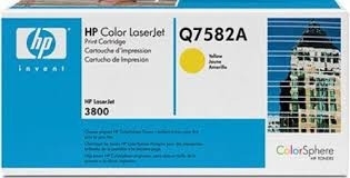 Тонер-картридж HP Color LaserJet 3800 / CP3505 series ресурс ~ 6000 стр @ 5% (A4) Yellow (Q7582A) Original - Фото №1