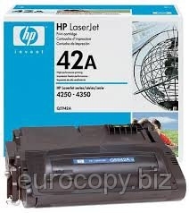 Тонер-картридж HP LaserJet 4250/4350 ресурс ~ 10000 стр @ 5% (A4) (Q5942A) Original - Фото №1