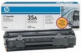 Тонер-картридж HP LaserJet P1005/P1006 ресурс ~ 1500 стр @ 5% (A4) (CB435A) Original - Фото №1