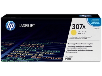 Тонер-картридж HP Color LaserJet CP5220 / CP5225 series ресурс ~ 7500 стр @ 5% (A4) Yellow (CE742A) Original - Фото №1