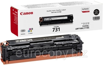 Тонер-картридж Canon 731 LBP7100Cn / LBP7110Cw / MF8230Cn / MF8280Cdw / MF623Cn ресурс 1500 стр. @ 5% (A4) Black (6272B002) - Фото №1