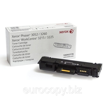 Тонер-картридж Xerox Phaser P3052/3260/WC3215/3225 ресурс 3000 стр. @ 5% (А4) (106R02778) Original - Фото №1