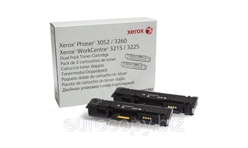 Тонер-картридж Xerox Phaser P3052 / 3260 / WC3215 / 3225 ресурс 2 * 3000 стор. @ 5% (А4) (106R02782) Original - Фото №1