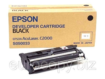 Тонер-картридж Epson AcuLaser C1000 / C2000 ресурс ~ 6000 стр @ 5% (A4) Black (C13S050033) - Фото №1