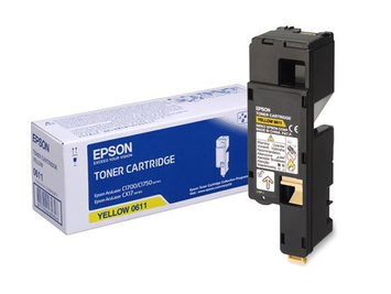 Картридж тонер Epson AcuLaser C1700 / 1750 / CX17 ресурс ~ 1400 стр @ 5% (A4) Yellow (C13S050611) - Фото №1