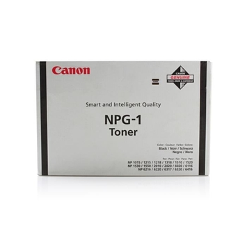 Тонер-картридж Canon NPG-1 NP-1215/1550/6216/6317/6320/6416 ресурс 15 200 стр@5% (А4) (4 - тубы) Black (1372A005) Original - Фото №1