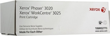 Тонер-картридж Xerox Phaser 3020 / WC3025 ресурс 1500 стр. Black (106R02773) Original - Фото №1