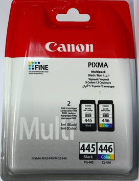 Картридж Canon Pg-445Bk/Cl-446 цв.Multi Pack для PIXMA MG2440/MG2450/MG2540/MG2550 - Фото №1