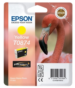 Картридж Epson StPhoto R1900 yellow (C13T08744010) - Фото №1