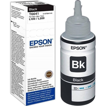 Контейнер із чорнилом Epson L100 black 70 мл (C13T66414A) - Фото №1