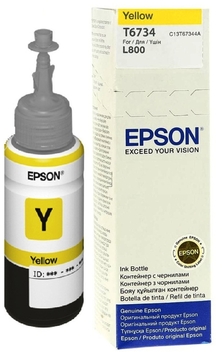 Контейнер із чорнилом Epson L800 yellow 70 мл C13T67344A) - Фото №1