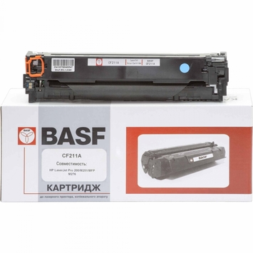 Тонер-картридж BASF для HP Color LaserJet M276n/M251n CF211A Cyan (BASF-KT-CF211A) - Фото №1