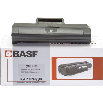Тонер-картридж BASF для Samsung ML-1660/1665/SCX-3200/3205 MLTD104S Black (BASF-KT-MLTD104S) - Фото №1