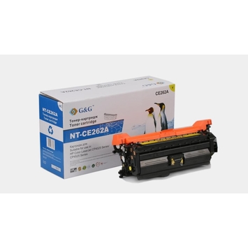 Тонер-картридж G&amp;G для HP Color LaserJet CP4025dn/4525xh аналог CE262A Yellow (G&amp;G-CE262A) - Фото №1