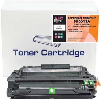 Тонер-картридж NewTone для HP LaserJet 2410/2420/2430 Q6511A Black (NT6511A) - Фото №1