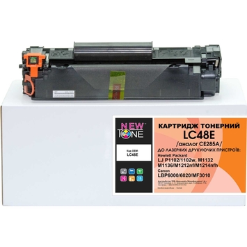 Тонер-картридж NewTone для HP LaserJet P1102/M1132/M1212 Canon 725 CE285A Black (LC48E) - Фото №1