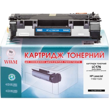 Тонер-картридж WWM для HP Color LaserJet 1160/1320 аналог Q5949A Black (LC17N) - Фото №1