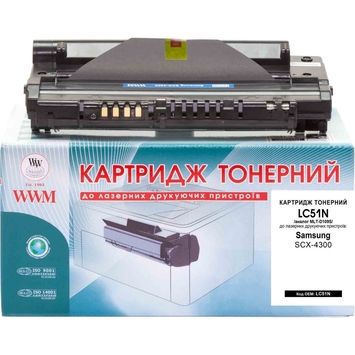 Тонер-картридж WWM для Samsung SCX-4300 MLT-D109S Black (LC51N) - Фото №1