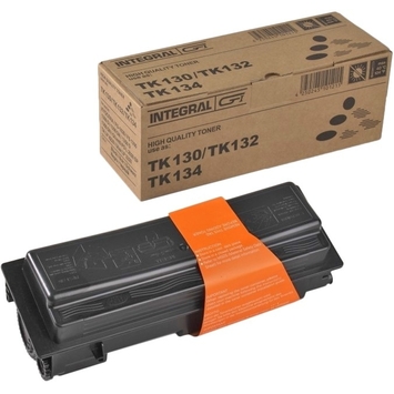 Тонер-картридж Integral для Kyocera Mita FS-1300, аналог TK-130 Black (12100034) - Фото №1