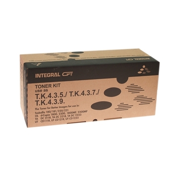 Тонер-картридж Integral для Kyocera Mita Taskalfa 180/181/220/221 аналог TK-435 Black (12100040) - Фото №1