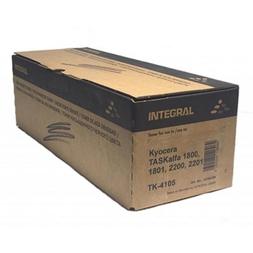 Тонер-картридж Integral для Kyocera Mita TASKalfa 1800/1801/2200/2201 аналог TK-4105 Black (12100129) + Чип - Фото №1