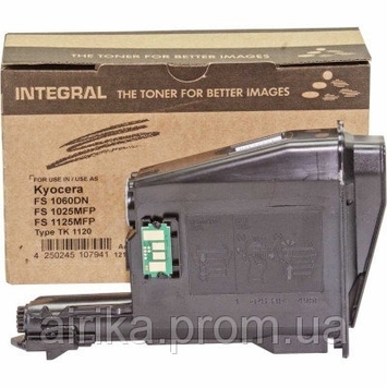 Тонер-картридж Integral для Kyocera-Mita FS-1060/1025/1125 аналог TK-1120 Black (12100121C) с чипом - Фото №1