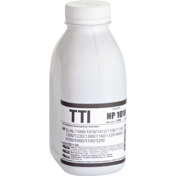 Тонер TTI для HP LJ 1010/1200/P2015 бутль 100г Black (T102-1-100) - Фото №1
