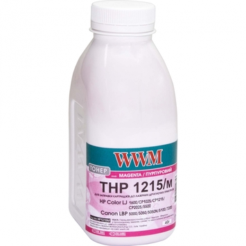 Тонер WWM THP 1215/m для HP CLJ CP1215/CP1515/CM1312 бутль 40г Magenta (HP1215M) - Фото №1