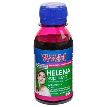 Чернила WWM HELENA для HP 100г Magenta Водорастворимые (HU/M-2) универсальные - Фото №1