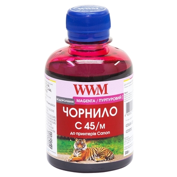 Чорнило WWM для Canon CL-441/CL-446/CLI-451M 200г Magenta Водорозчинні (C45/M) - Фото №1