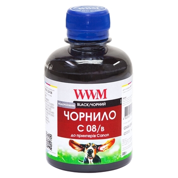 Чорнило WWM для Canon CLI-8B 200г Black Водорозчинні (C08/B) - Фото №1