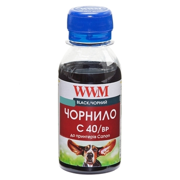 Чорнило WWM для Canon PG-40Bk/PG-50Bk/PGI-5Bk 100г Black Пігментні (C40/BP-2) - Фото №1