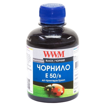 Чорнило WWM для Epson Stylus Photo R200/R340/RX620 200г Black Водорозчинні (E50/B) - Фото №1