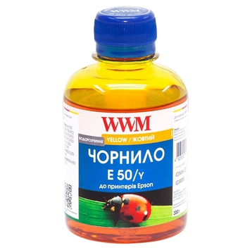 Чорнило WWM для Epson Stylus Photo R200/R340/RX620 200г Yellow Водорозчинні (E50/Y) - Фото №1