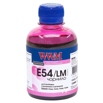 Чорнило WWM для Epson Stylus Pro 7600/9600 200г Light Magenta Водорозчинні (E54/LM) - Фото №1