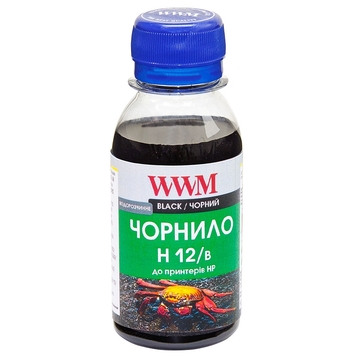 Чорнило WWM для HP N10 / 13/14/82 100г Black Водорозчинні (H12/B-2) - Фото №1