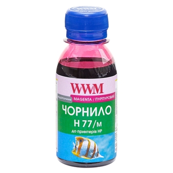 Чорнило WWM для HP №177/85 100г Magenta Водорозчинні (H77/M-2) - Фото №1