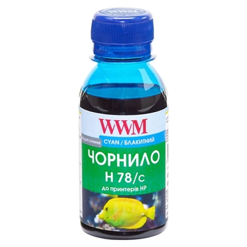 Чернила WWM для HP №178 100г Cyan Водорастворимые (H78/C-2) - Фото №1