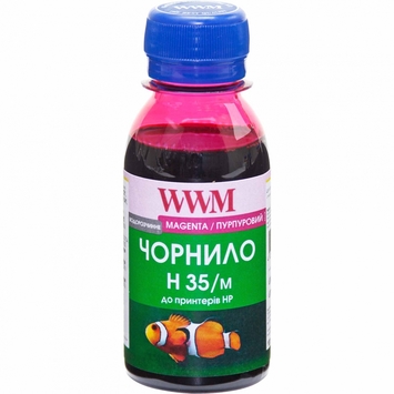 Чорнило WWM для HP №22 / 134/121 100г Magenta Водорозчинні (H35/M-2) для СНПЧ - Фото №1