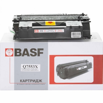 Картридж тонер BASF для HP LJ P2015/P2014/M2727 Q7553X Black (BASF-KT-Q7553X) - Фото №1