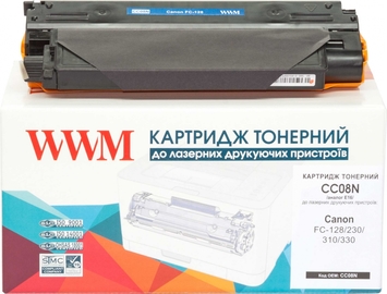 Тонер-картридж WWM для Canon FC-128/230/310/330 E16 Black (CC08N) - Фото №1